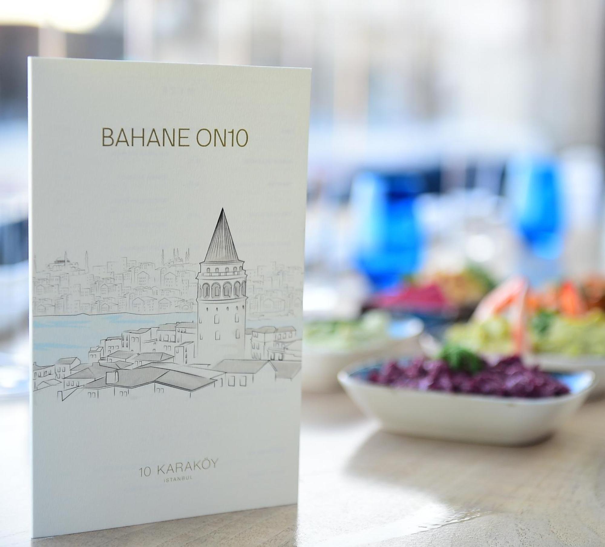10 Karakoy Hotel อิสตันบูล ภายนอก รูปภาพ Menu of Bahane on 10