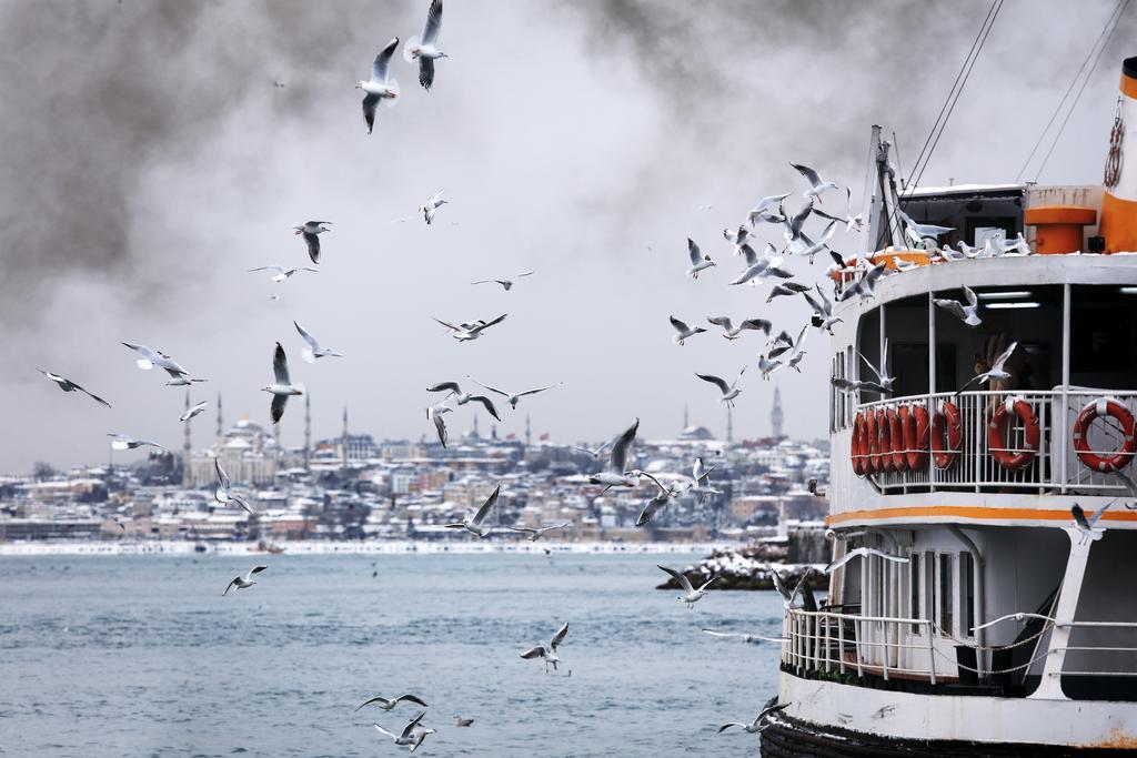 10 Karakoy Hotel อิสตันบูล ภายนอก รูปภาพ The Bosphorus in winter